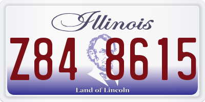 IL license plate Z848615