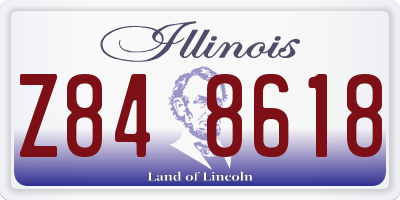 IL license plate Z848618