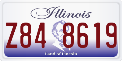 IL license plate Z848619