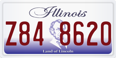 IL license plate Z848620