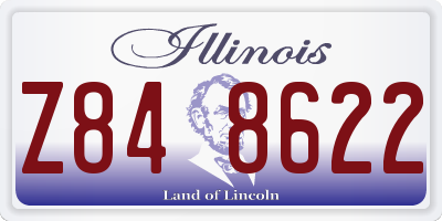 IL license plate Z848622