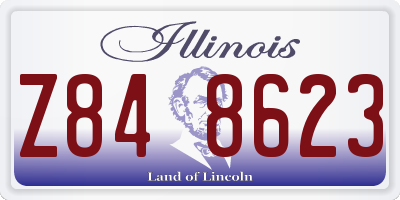 IL license plate Z848623