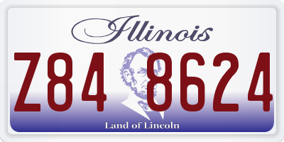 IL license plate Z848624
