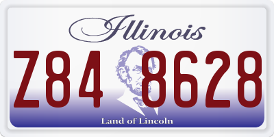 IL license plate Z848628