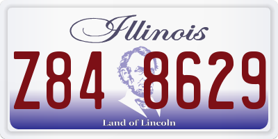 IL license plate Z848629