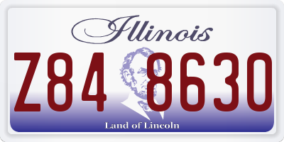 IL license plate Z848630