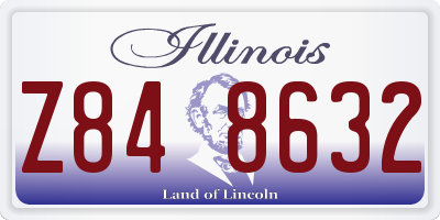 IL license plate Z848632