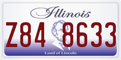 IL license plate Z848633