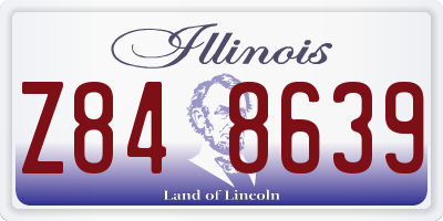 IL license plate Z848639
