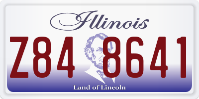IL license plate Z848641