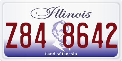 IL license plate Z848642