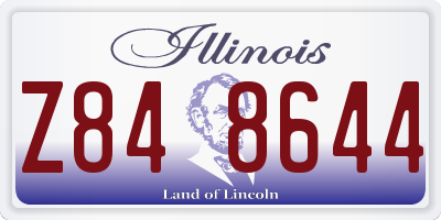 IL license plate Z848644