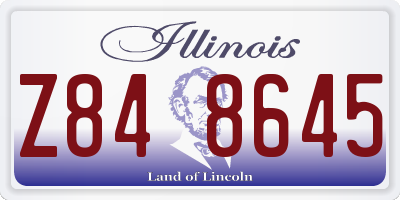 IL license plate Z848645