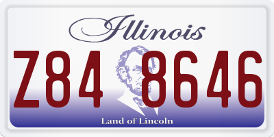 IL license plate Z848646