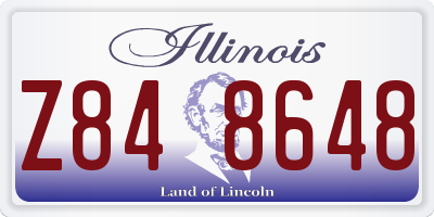 IL license plate Z848648