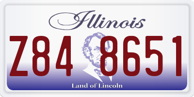 IL license plate Z848651