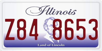 IL license plate Z848653