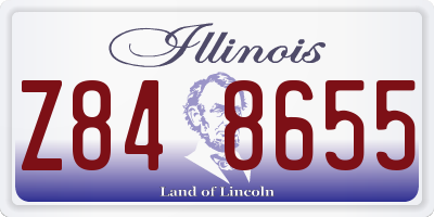IL license plate Z848655