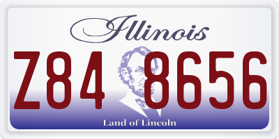 IL license plate Z848656