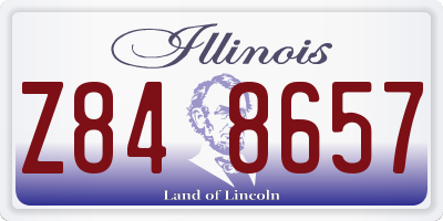 IL license plate Z848657
