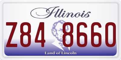 IL license plate Z848660