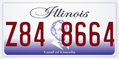 IL license plate Z848664