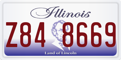 IL license plate Z848669