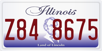 IL license plate Z848675