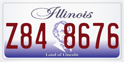 IL license plate Z848676