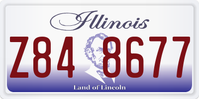 IL license plate Z848677