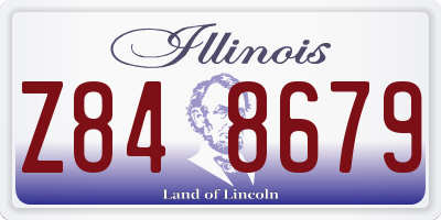 IL license plate Z848679