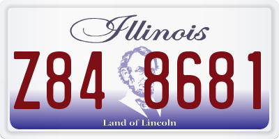 IL license plate Z848681