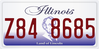 IL license plate Z848685