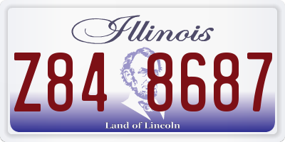 IL license plate Z848687