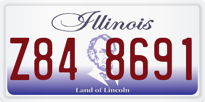 IL license plate Z848691