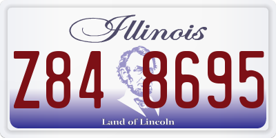 IL license plate Z848695