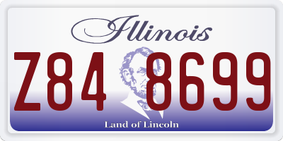 IL license plate Z848699