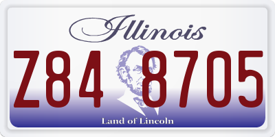 IL license plate Z848705