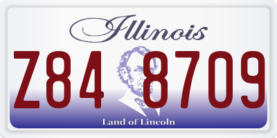 IL license plate Z848709