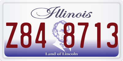 IL license plate Z848713