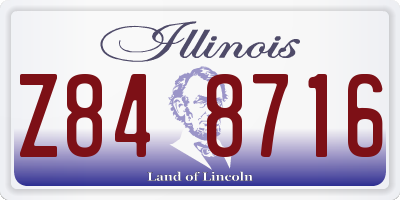 IL license plate Z848716