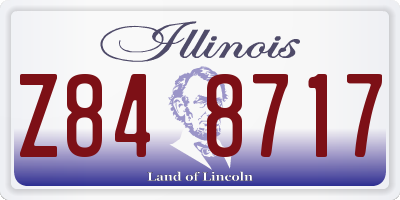 IL license plate Z848717