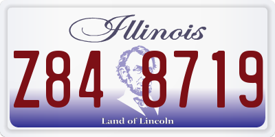 IL license plate Z848719