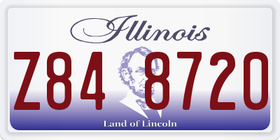 IL license plate Z848720