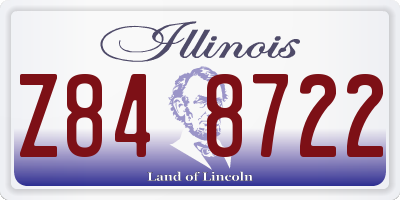 IL license plate Z848722