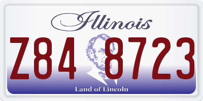 IL license plate Z848723