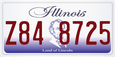 IL license plate Z848725