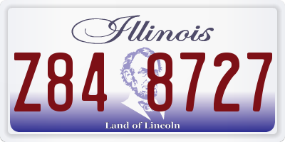 IL license plate Z848727