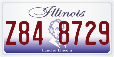 IL license plate Z848729