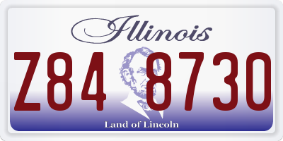 IL license plate Z848730